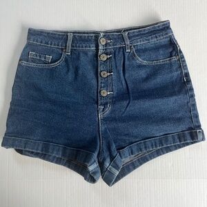 BDG Sz 31 Urban Outfitters Denim Shorts Super High Rise Foxy Vintage Casual